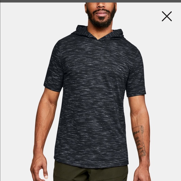 men's ua sportstyle short sleeve hoodie